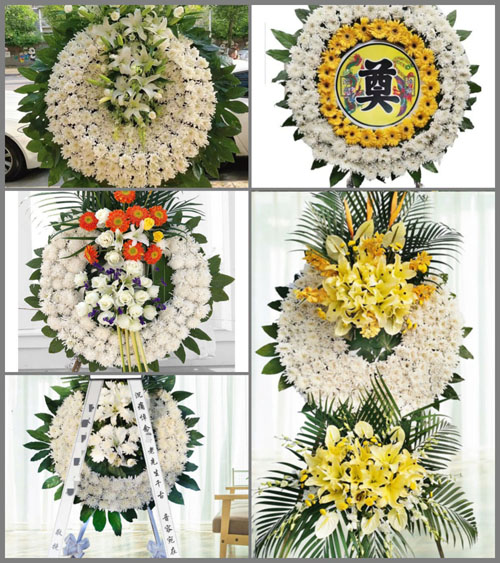 四川成都大邑县王泗镇静林村花圈速递